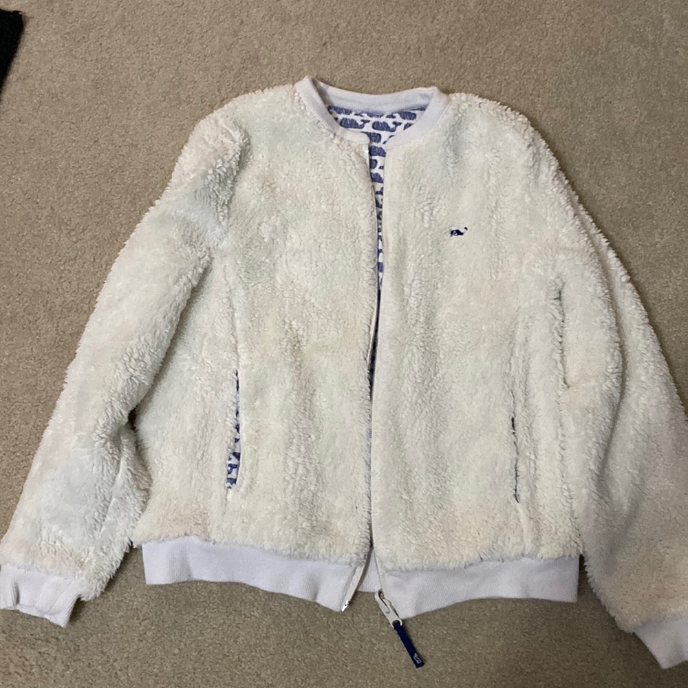 Vineyard vines reversible jacket. Size 7-8